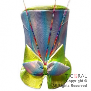 SOMBRERO GALERON TORNASOLADO CON MO�O VERDE x 1